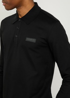 Givenchy Logo-appliquéd Piqué Cotton Polo Shirt Black