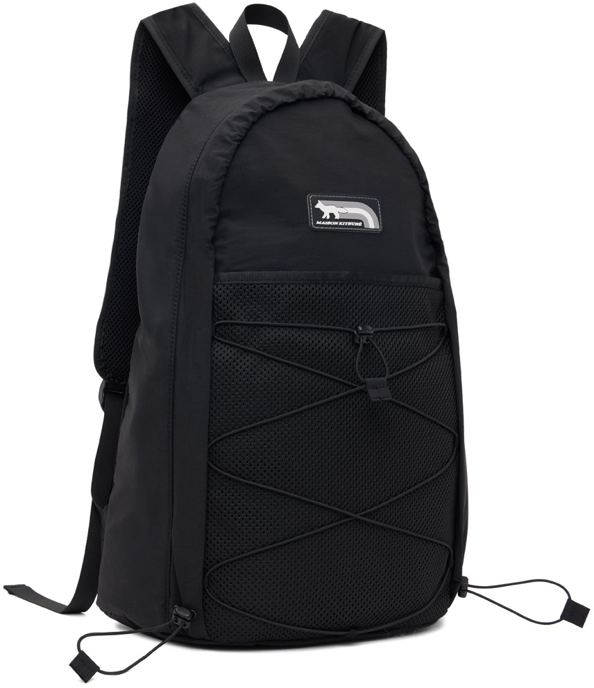 Maison Kitsuné Black Flash Fox Backpack