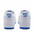 Nike Men's Air Force 1 Low Retro Sneakers in White/Hyper Royal