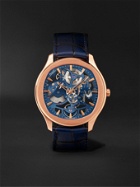 Piaget - Polo Skeleton Automatic 42mm 18-Karat Pink Gold and Alligator Watch, Ref. No. G0A46009