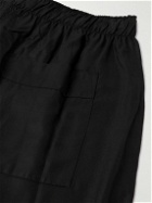 CDLP - Straight-Leg Lyocell Pyjama Shorts - Black