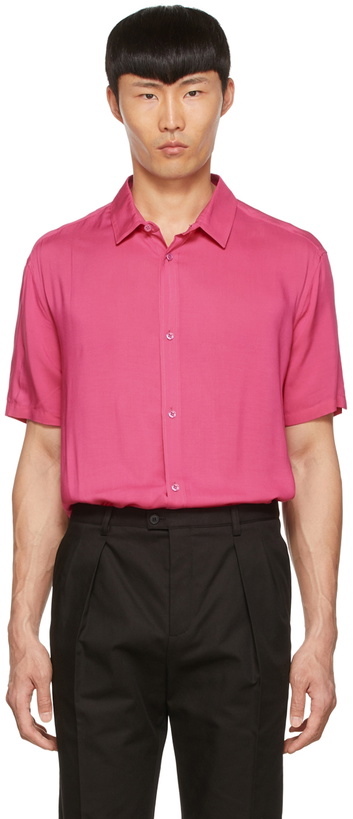 Photo: Saint Laurent Pink Viscose Shirt