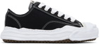 Maison MIHARA YASUHIRO Black 'Hank' OG Sole Canvas Low-Top Sneakers