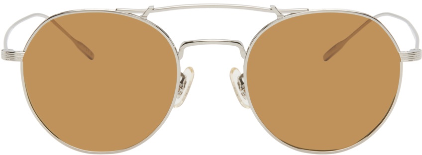 Photo: Oliver Peoples Silver Reymont Sunglasses