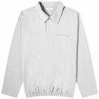 Lady White Co. Men's Long Sleeve Richmond Polo Shirt in Foggy Blue