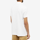 Moncler Men's Macro Logo Polo Shirt in White