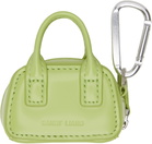 Sandy Liang Green Mini Secure Bag Keychain