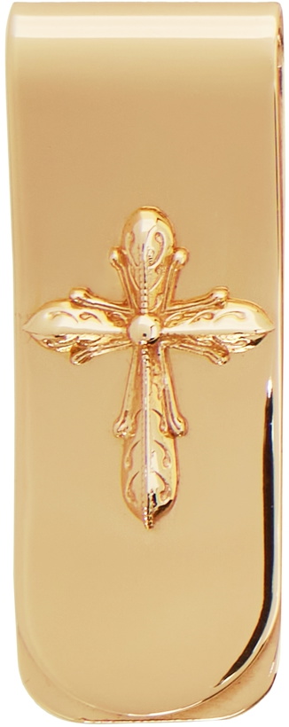 Photo: Emanuele Bicocchi SSENSE Exclusive Gold Cross Money Clip