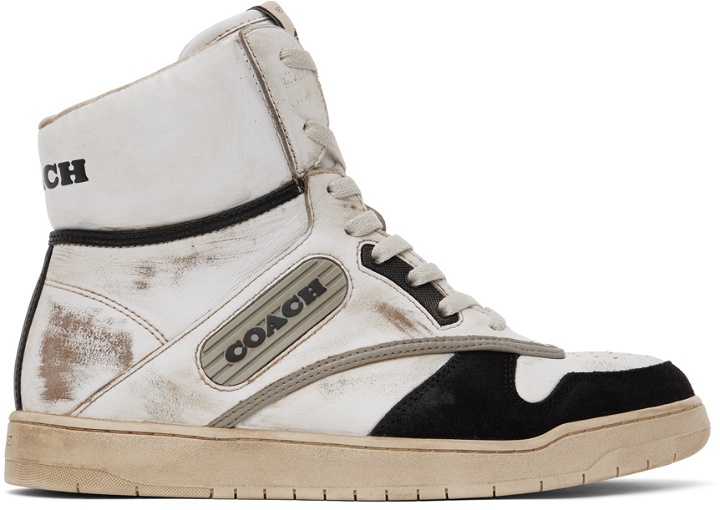 Photo: Coach 1941 White Distressed Sneakers