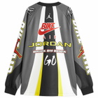Air Jordan x Nigel Sylvester M J Bike Jersey in Iron Grey/Black/Cinnabar