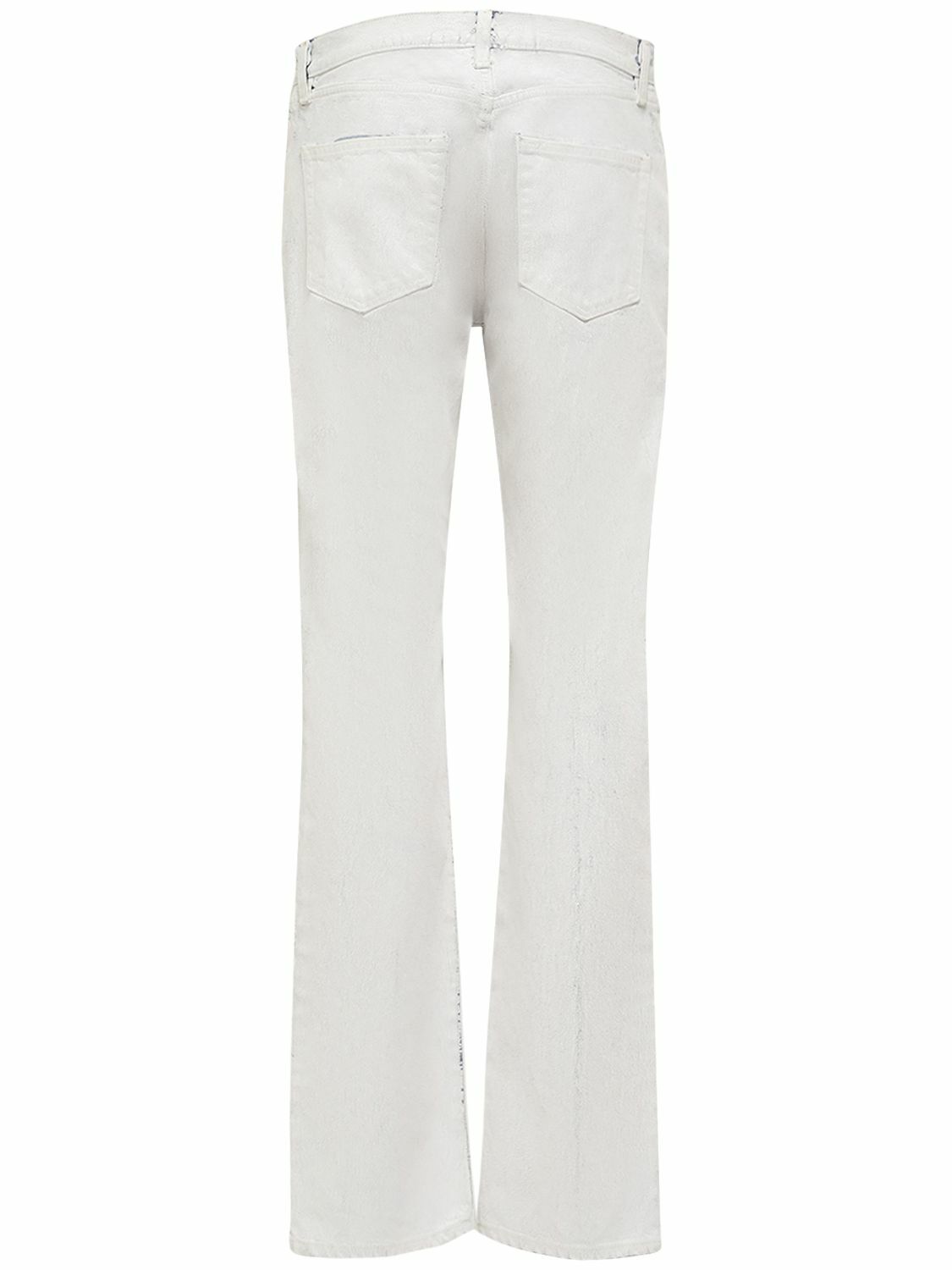 MAISON MARGIELA - Cracked Paint Cotton Denim Jeans Maison Margiela