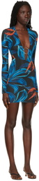 Louisa Ballou SSENSE Exclusive Blue Helios Minidress