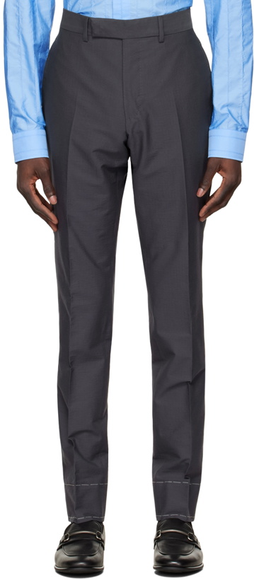 Photo: Dunhill Grey Mayfair Trousers