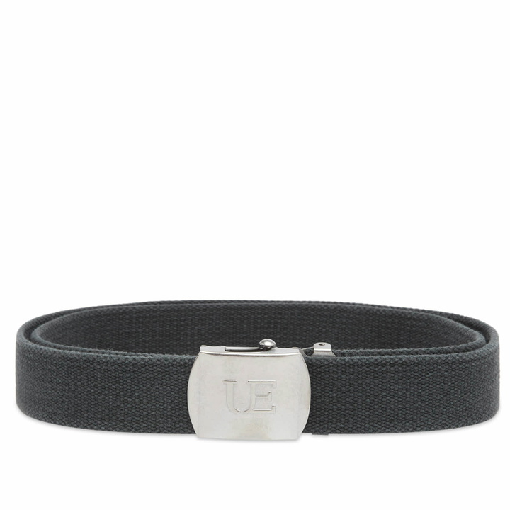 Photo: Uniform Experiment Men's Fade Logo Belt in Black 
