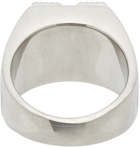 Off-White Silver Industrial Arrows Ring