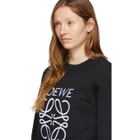 Loewe Black Embroidered Anagram Sweatshirt
