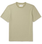 Folk - Striped Cotton-Jersey T-Shirt - Green