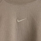 Nike Nocta Cardinal Stock Fleece Crew Sweat in Olive Grey/Moon Fossil