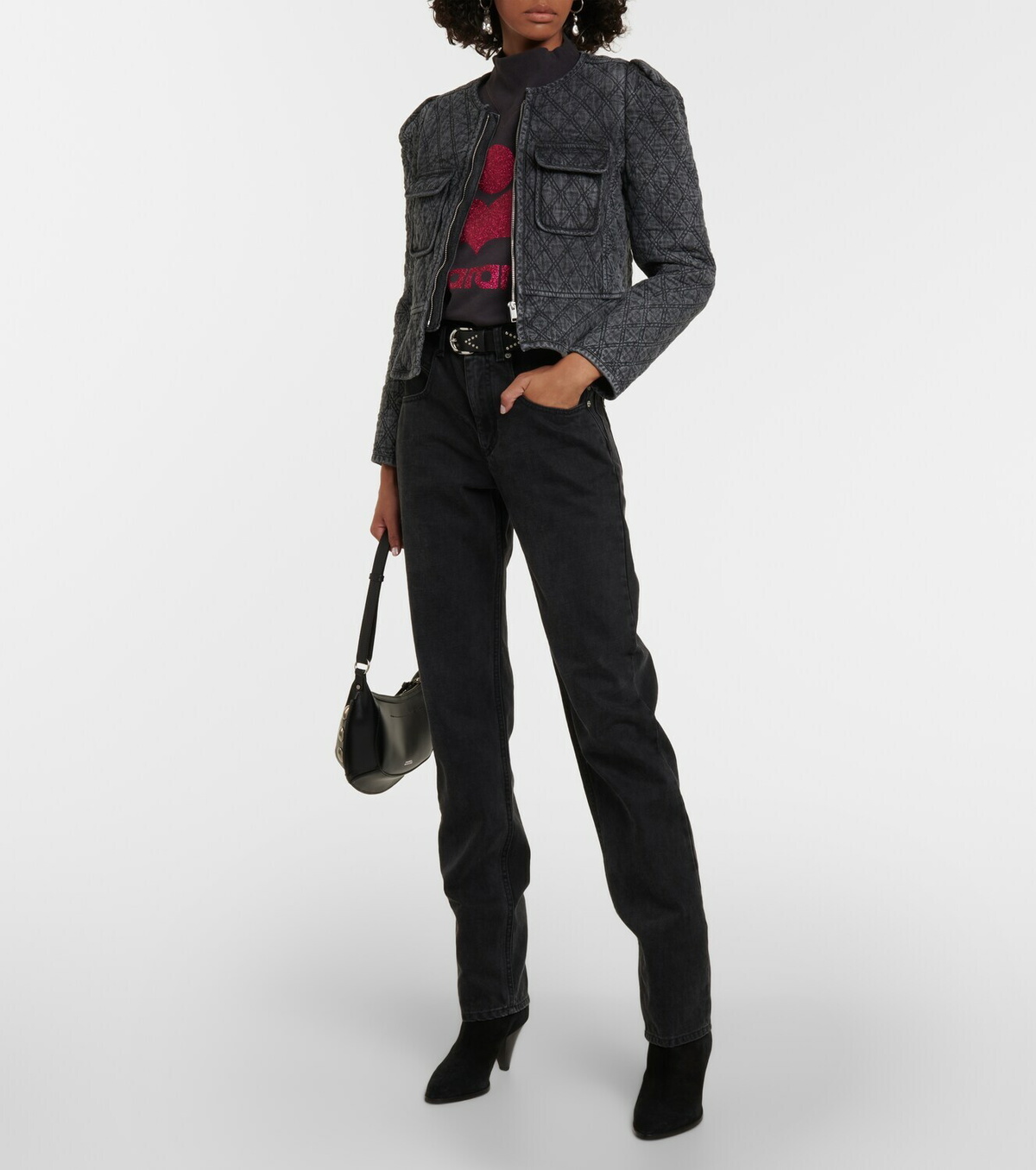 【Marant Etoile】 Delionaキルトデニムジャケット Marant Etoile Deliona quilted denim jacket Isabel Marant Etoile
