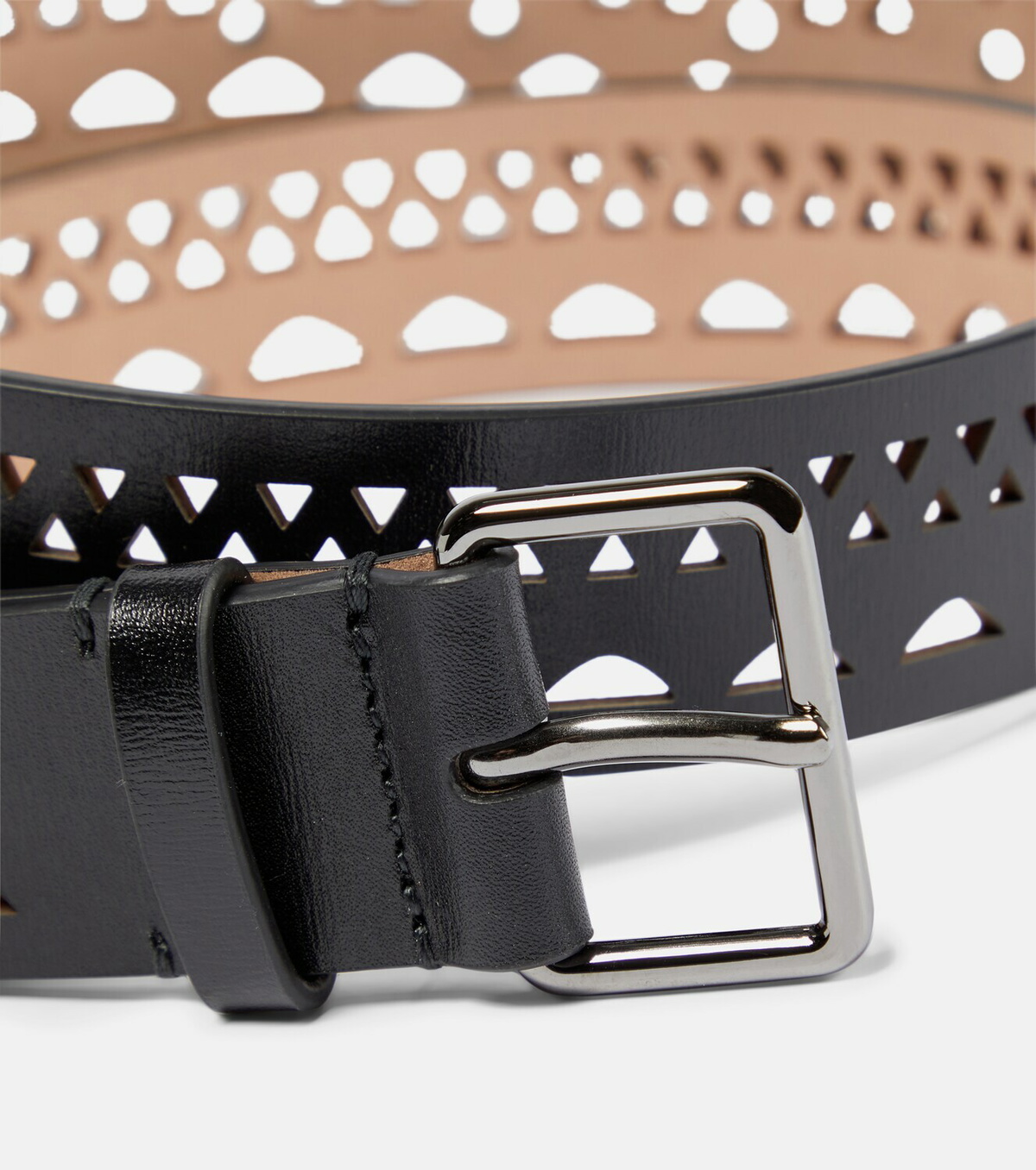 【Alaia】 Laser-cutレザーベルト Alaïa Laser-cut leather belt ALAÏA