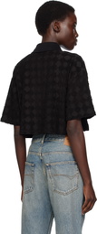 AMIRI Black MA Quad Toweling Polo