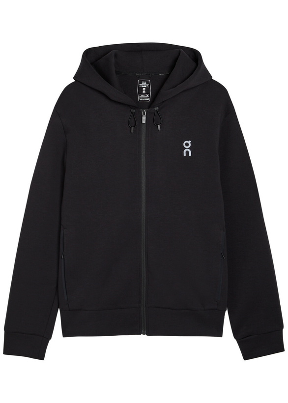 Photo: ON Focus Tech Hooded Cotton-blend Sweatshirt Black