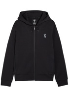 ON Focus Tech Hooded Cotton-blend Sweatshirt Black