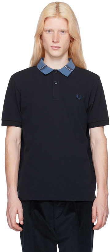 Photo: Fred Perry Navy Graphic Polo