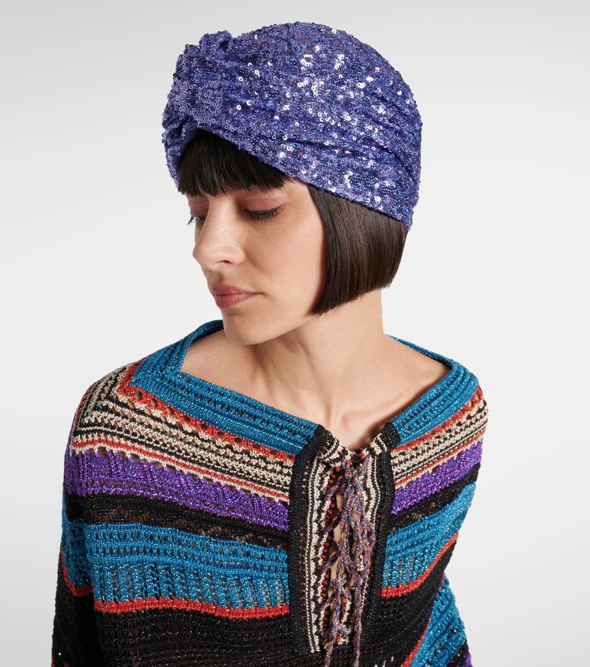 Valentino Escape sequined head wrap