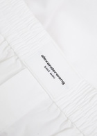 Alexanderwang.t Classic Boxer Cotton-poplin Shorts White
