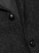OrSlow - Herringbone Wool Harris Tweed Blazer - Black