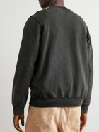 Casablanca - Ange De Jour Logo-Appliquéd Organic Cotton-Jersey Sweatshirt - Black