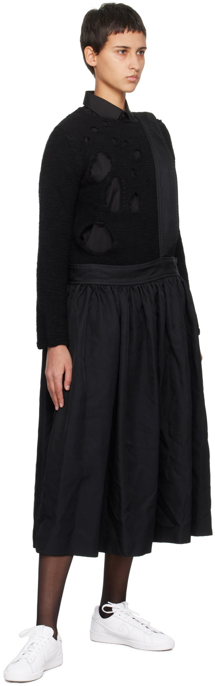 Black Comme des Garçons Black Distressed Sweater