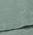 TOM FORD - Garment-Dyed Cotton-Piqué Polo Shirt - Green