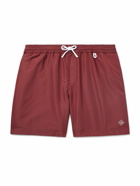 Loro Piana - Bay Straight-Leg Mid-Length Swim Shorts - Red