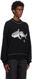 Palm Angels Black Shark Sweater