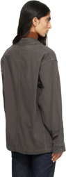 COOR Gray Dyed Moleskin Chore Jacket