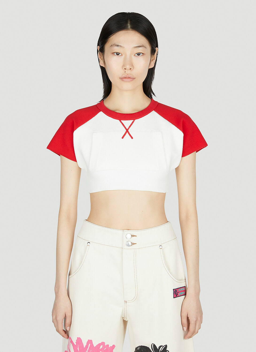 Meryll Rogge Cropped Baseball Top
