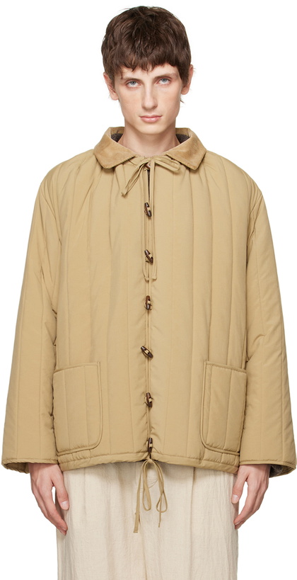 Photo: XENIA TELUNTS Beige Quilted Jacket