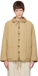 XENIA TELUNTS Beige Quilted Jacket