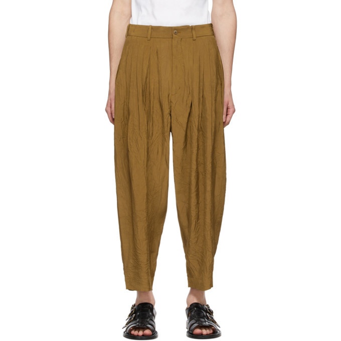 Photo: Hed Mayner Brown 24 Pleat Trousers