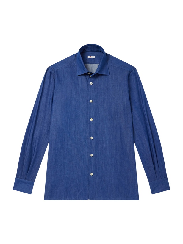 Photo: Kiton - Denim Shirt - Blue