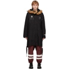Undercover Black Fur Lined Throne of Blood Parka