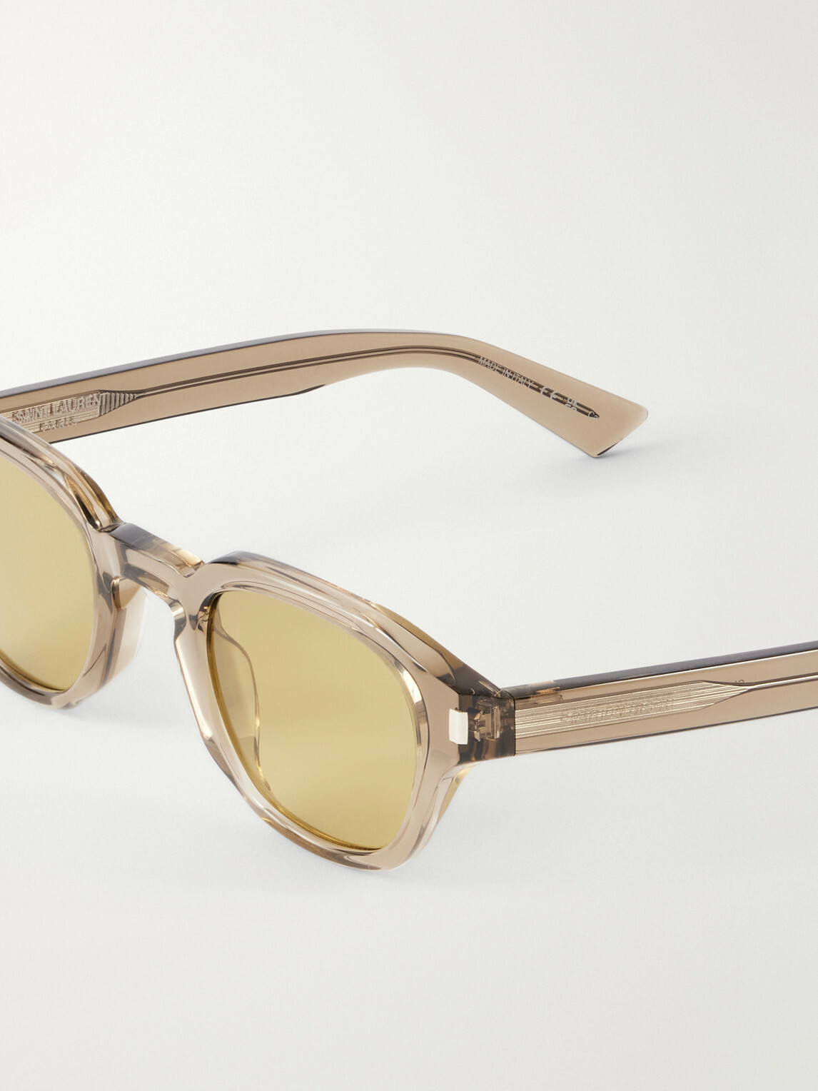 SAINT LAURENT - SL 946 Round-Frame Recycled Acetate Sunglasses - Brown