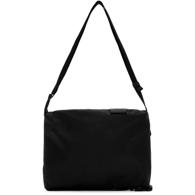 Cote&Ciel Inn Crossbody Bag | Black Coated Canvas - Medium