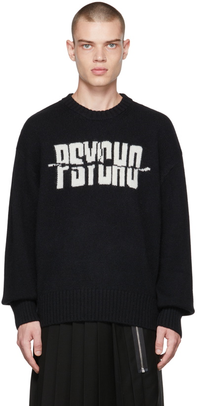 Photo: Undercover Black Jacquard Sweater