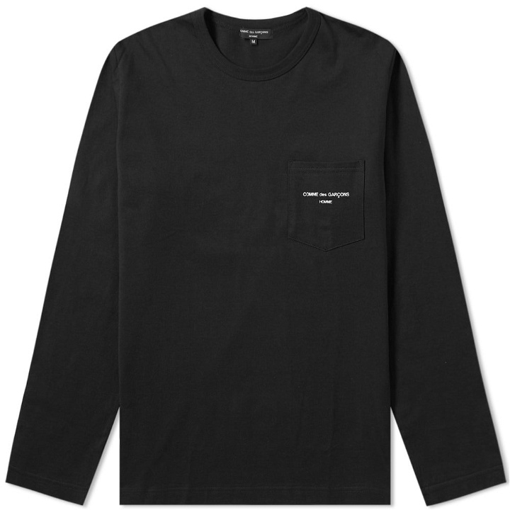 Photo: Comme des Garcons Homme Long Sleeve Logo Pocket Tee