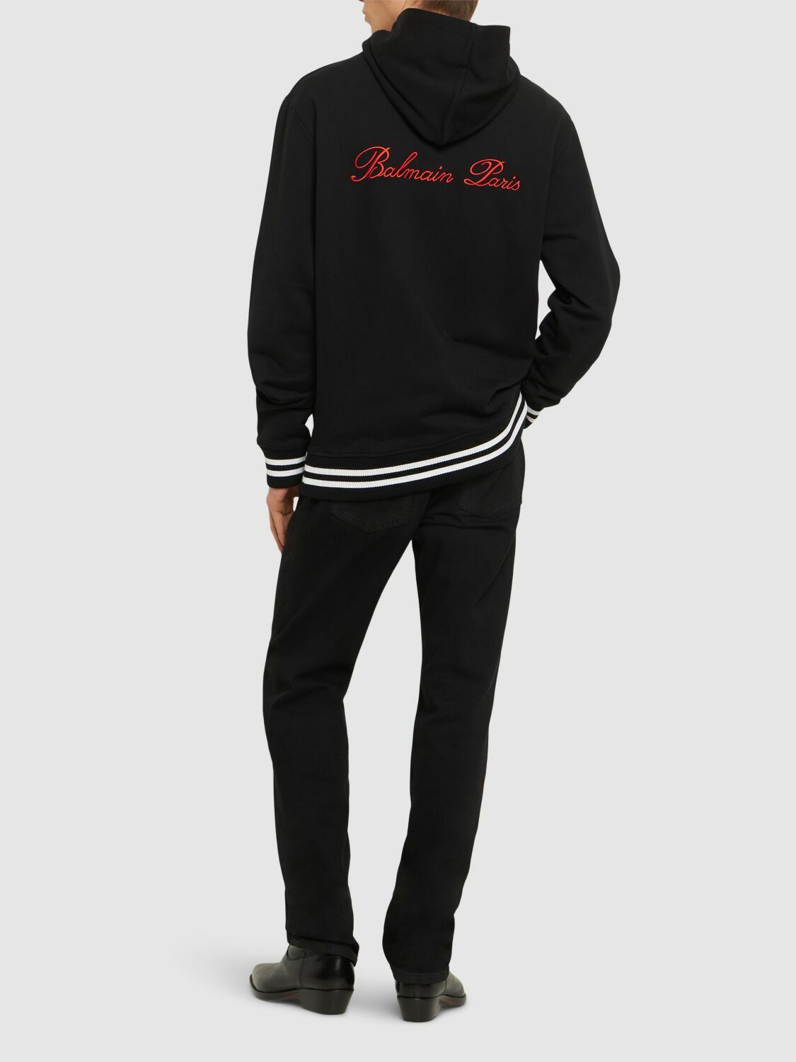 Balmain discount signature hoodie