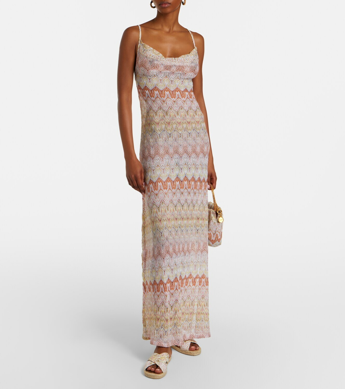 Missoni Harlow lamé espadrille sandals