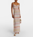 Missoni Harlow lamé espadrille sandals